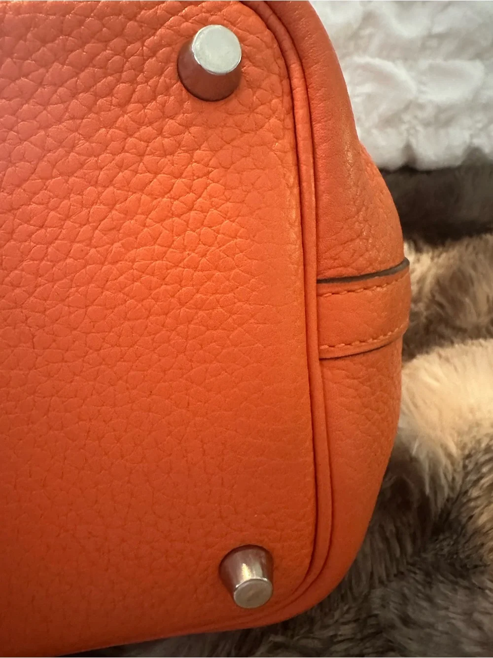 Hermes Picotin Lock PM 18 Orange Clemence Leather Bag - PERFECT w/ lock + 2 keys